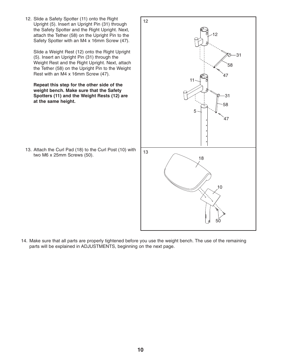 ProForm PFBE1816.0 User Manual | Page 10 / 20