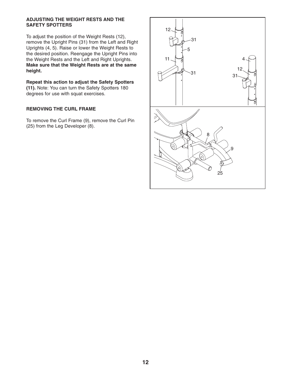ProForm PFBE1816.0 User Manual | Page 12 / 20