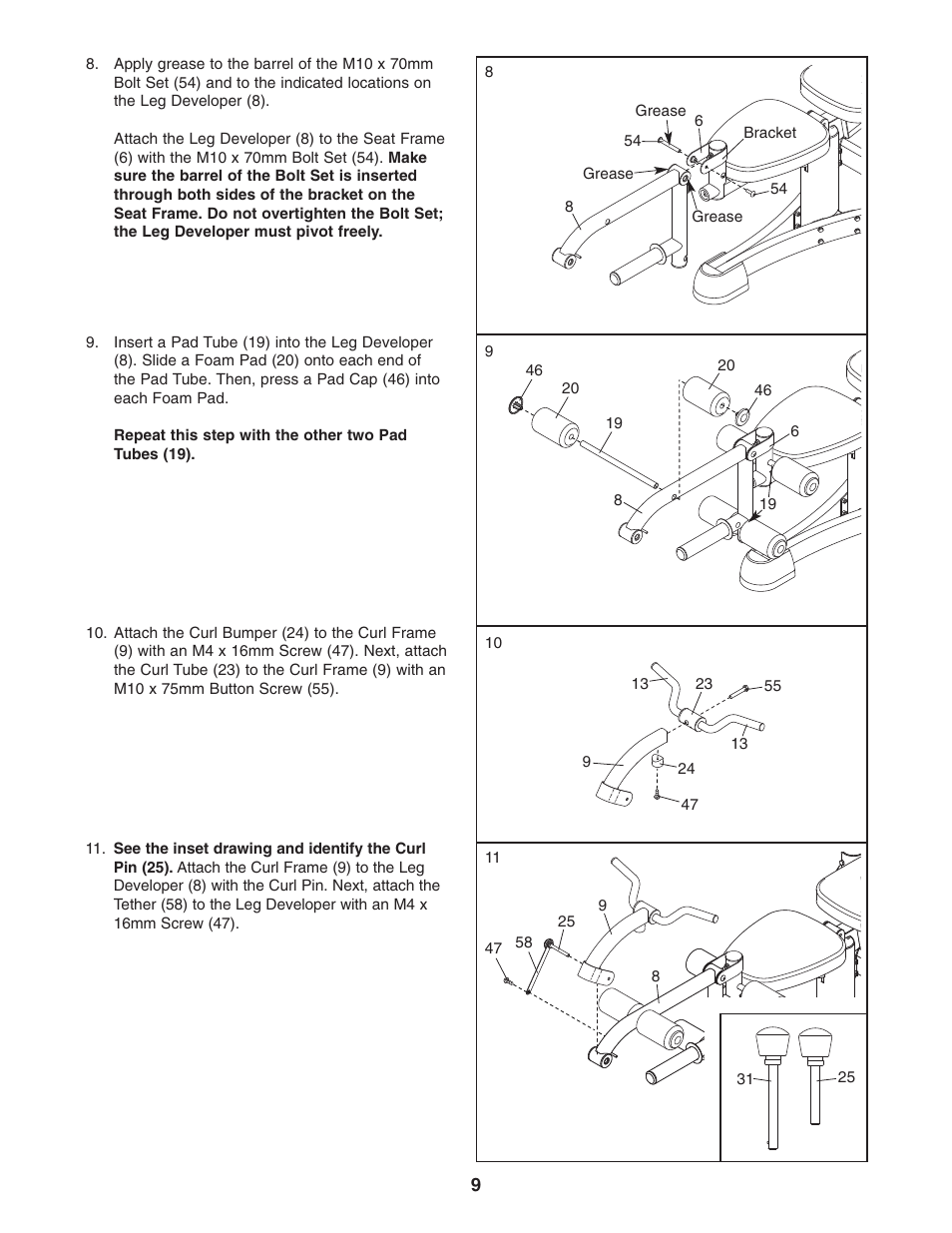 ProForm PFBE1816.0 User Manual | Page 9 / 20