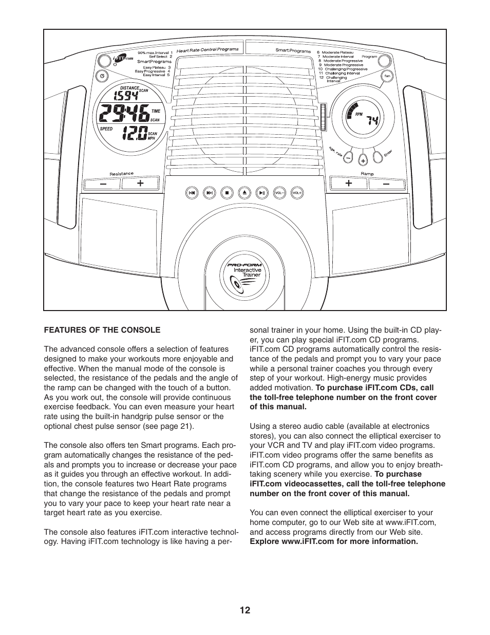 ProForm PFCCEL1305.0 User Manual | Page 12 / 28