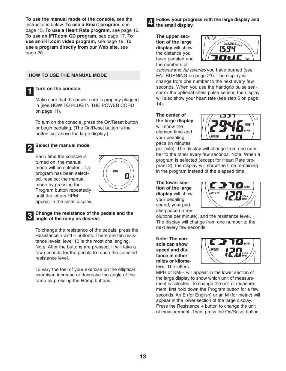 ProForm PFCCEL1305.0 User Manual | Page 13 / 28