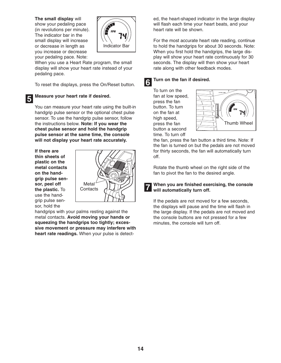 ProForm PFCCEL1305.0 User Manual | Page 14 / 28