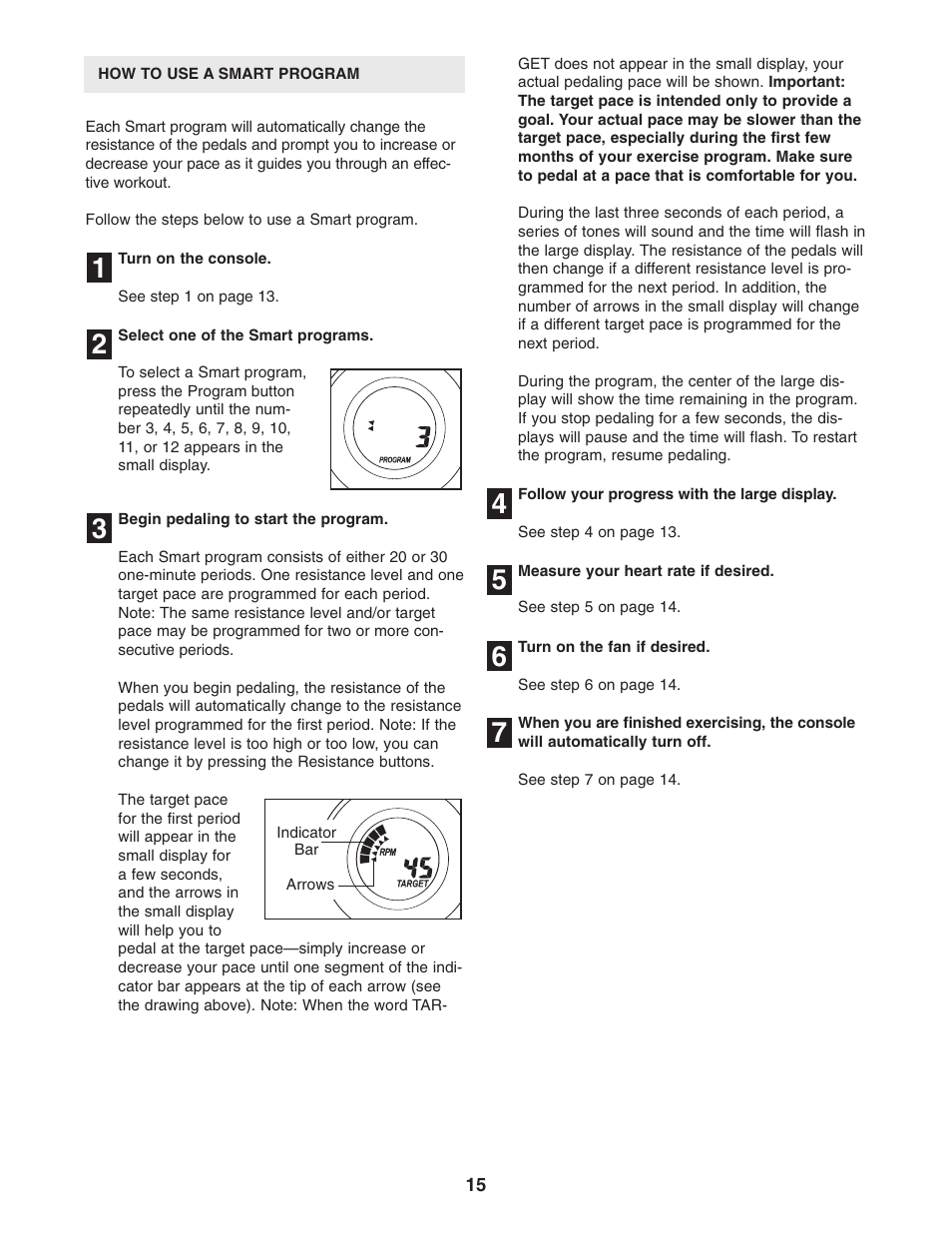ProForm PFCCEL1305.0 User Manual | Page 15 / 28