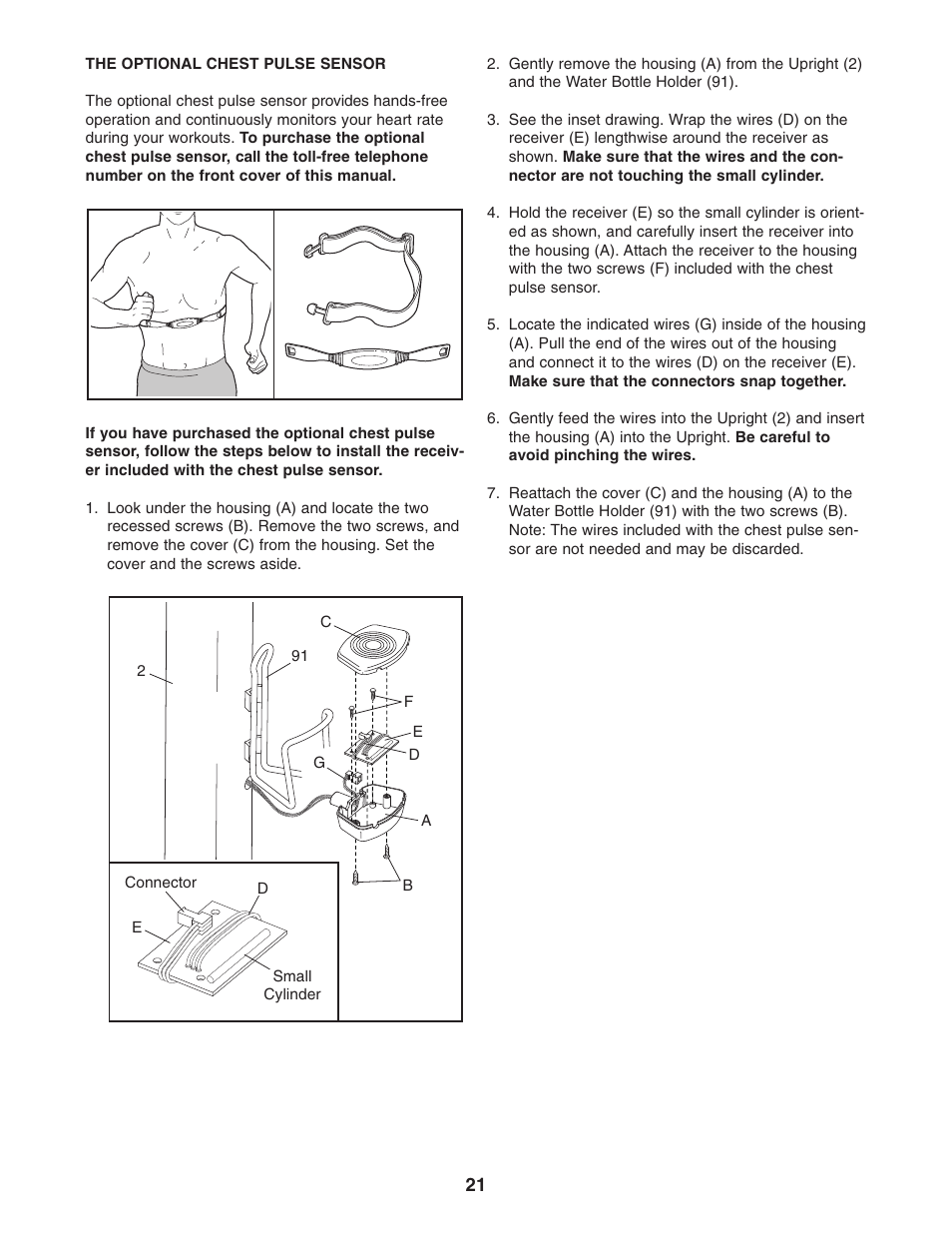 ProForm PFCCEL1305.0 User Manual | Page 21 / 28