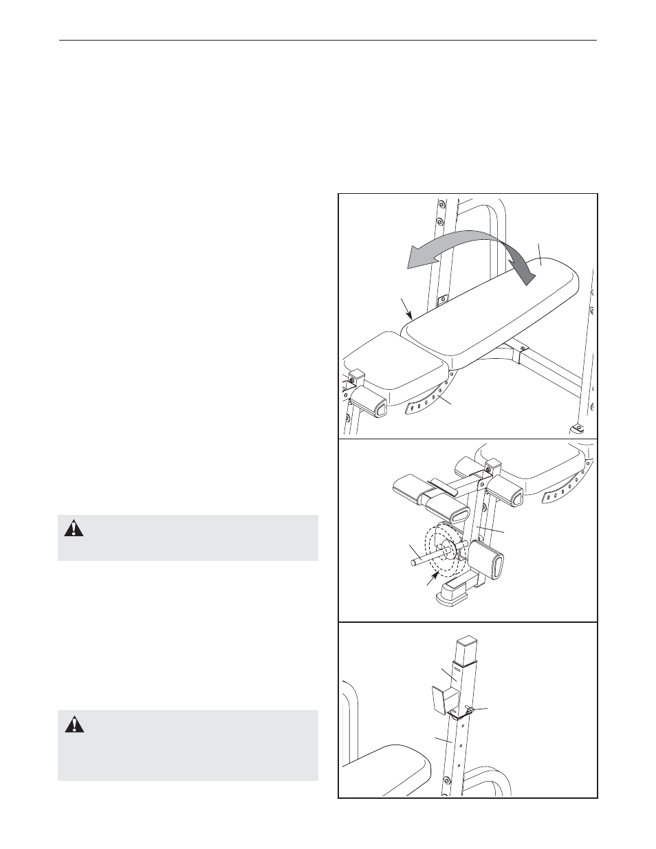 Warning, Adjustments | ProForm PFBE14530 User Manual | Page 10 / 18