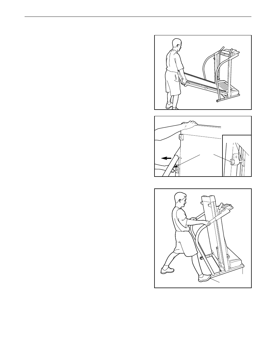 How to fold and move the treadmill | ProForm 635CW User Manual | Page 18 / 26