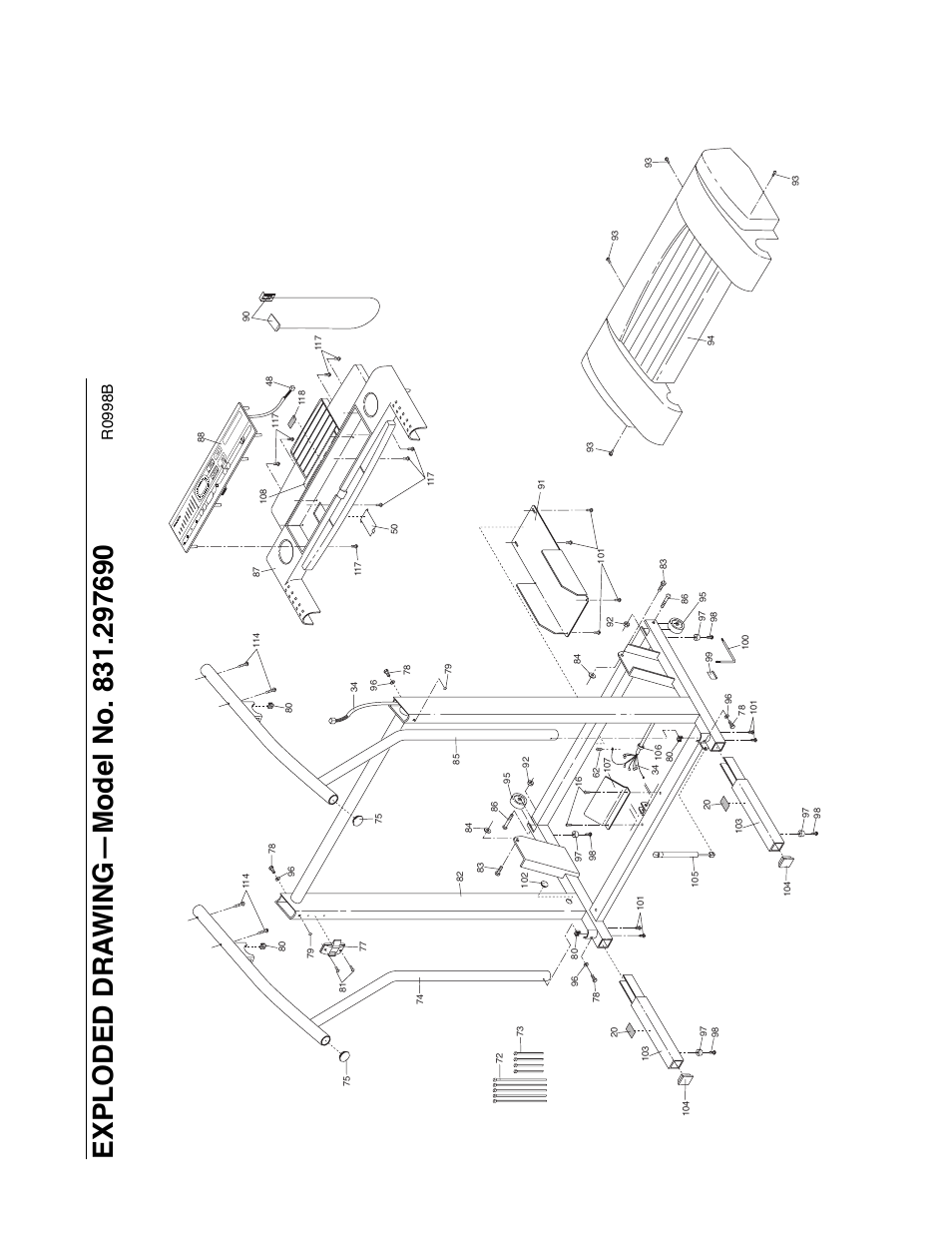R0998b | ProForm 831.297690 User Manual | Page 17 / 18