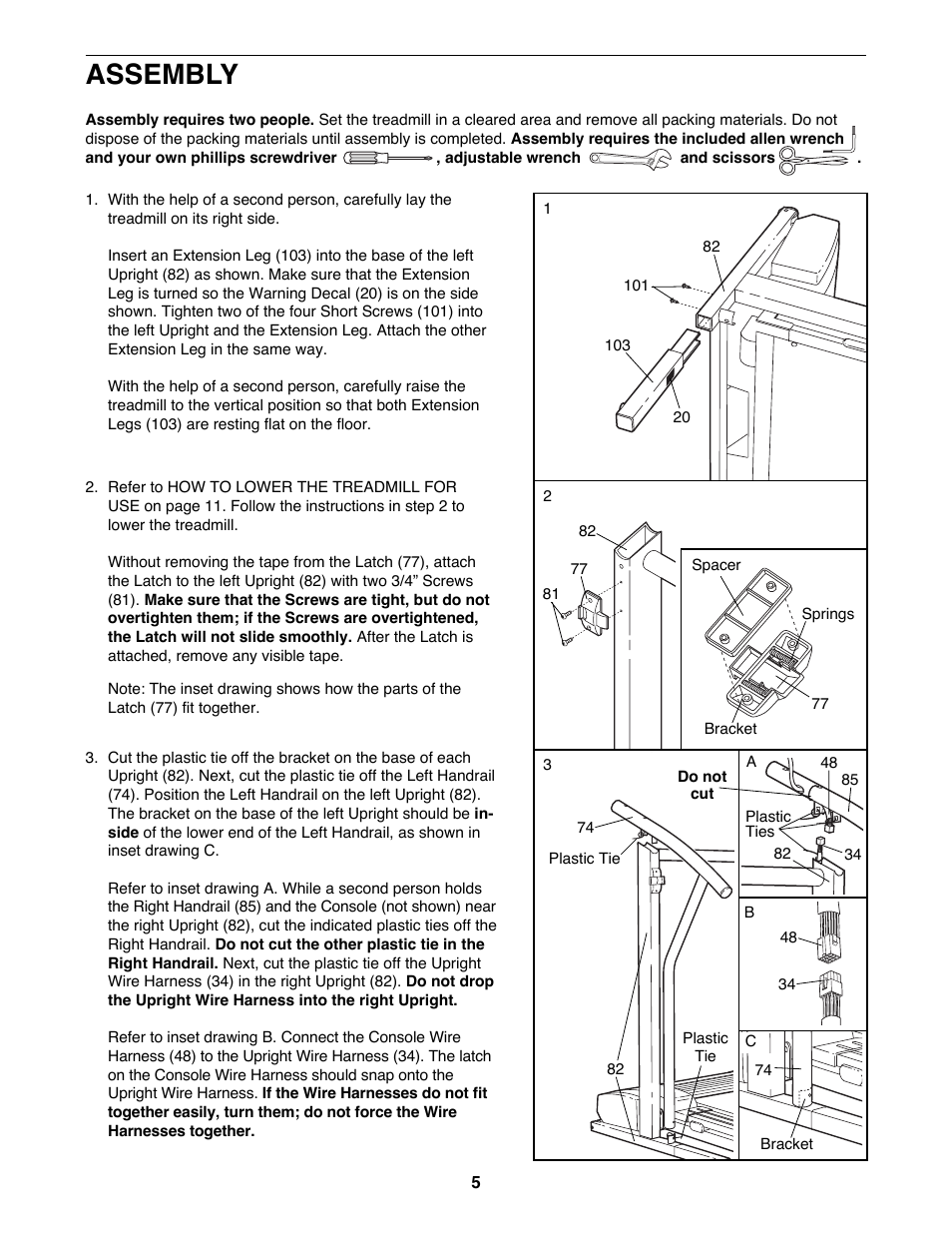 Assembly | ProForm 831.297690 User Manual | Page 5 / 18