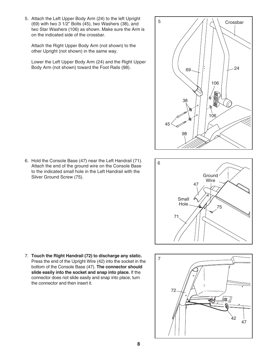 ProForm Crosswalk 831.295033 User Manual | Page 8 / 22