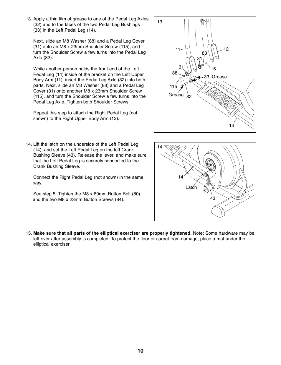 ProForm PFEL5105.3 User Manual | Page 10 / 32