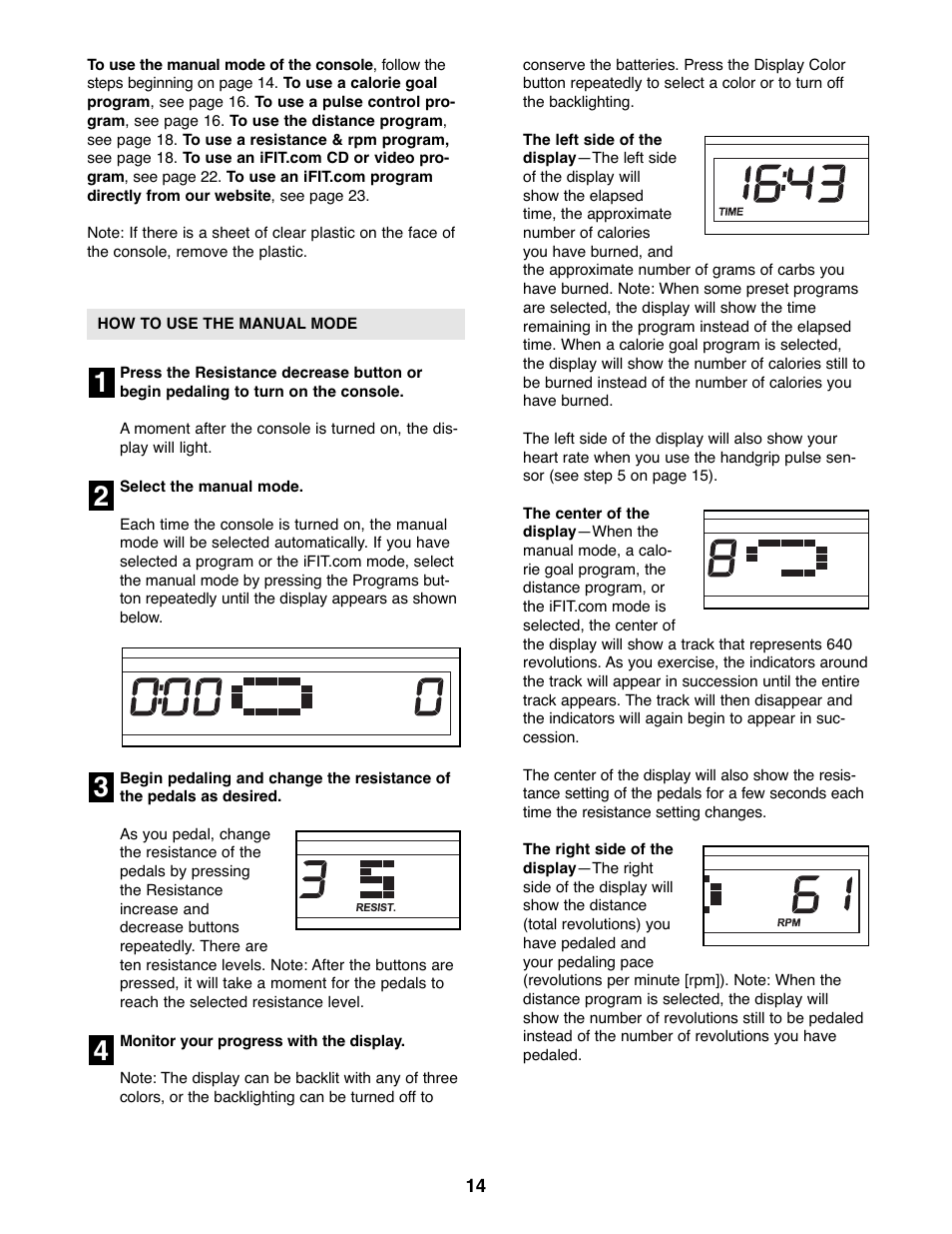 ProForm PFEL5105.3 User Manual | Page 14 / 32