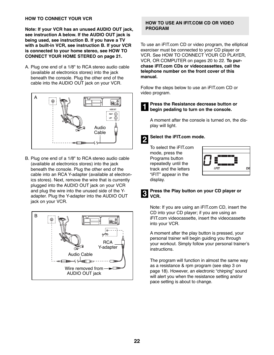 ProForm PFEL5105.3 User Manual | Page 22 / 32