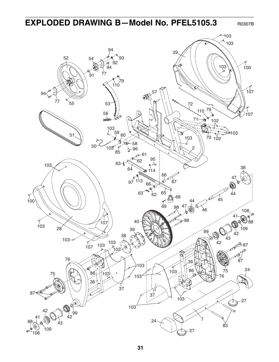 ProForm PFEL5105.3 User Manual | Page 31 / 32