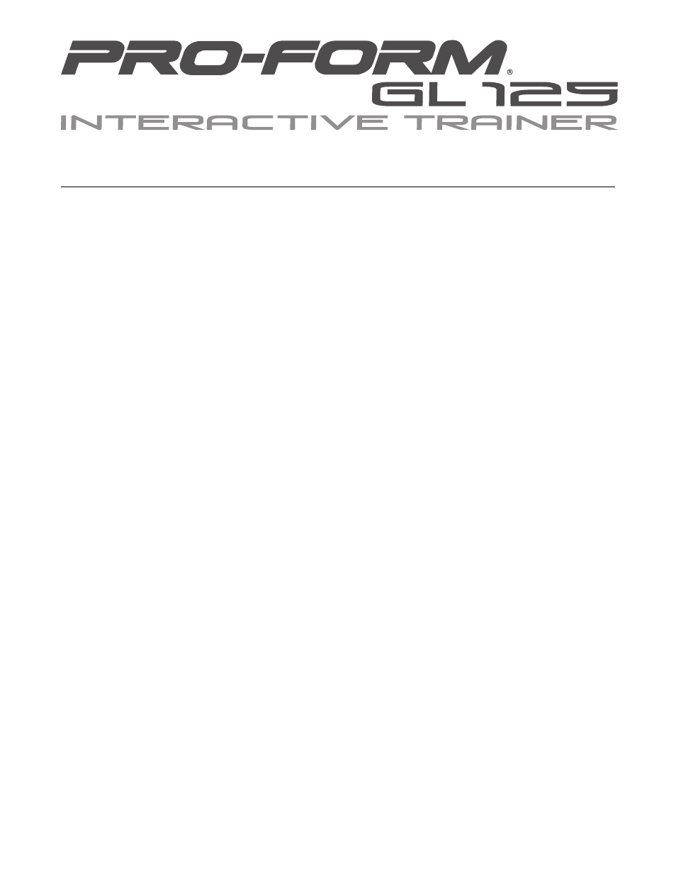 ProForm Interactive Trainer PFEX59030 User Manual | Page 2 / 28