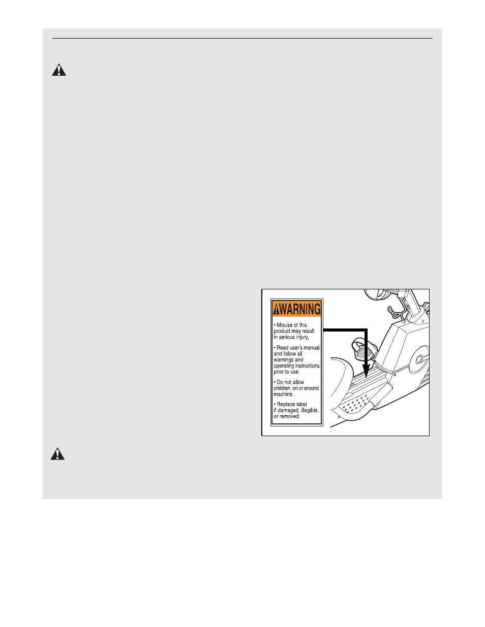 Warning, Important precautions warning | ProForm Interactive Trainer PFEX59030 User Manual | Page 3 / 28