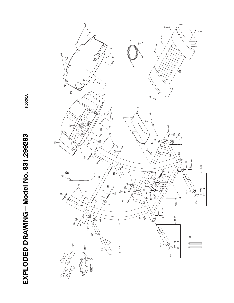 R0500a | ProForm 831.299283 User Manual | Page 25 / 26