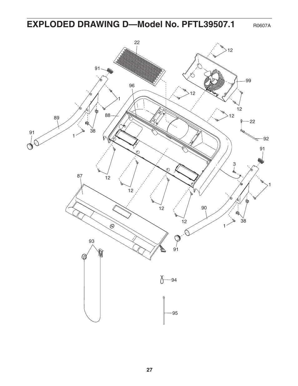 ProForm Trainer PFTL39507.1 User Manual | Page 27 / 28