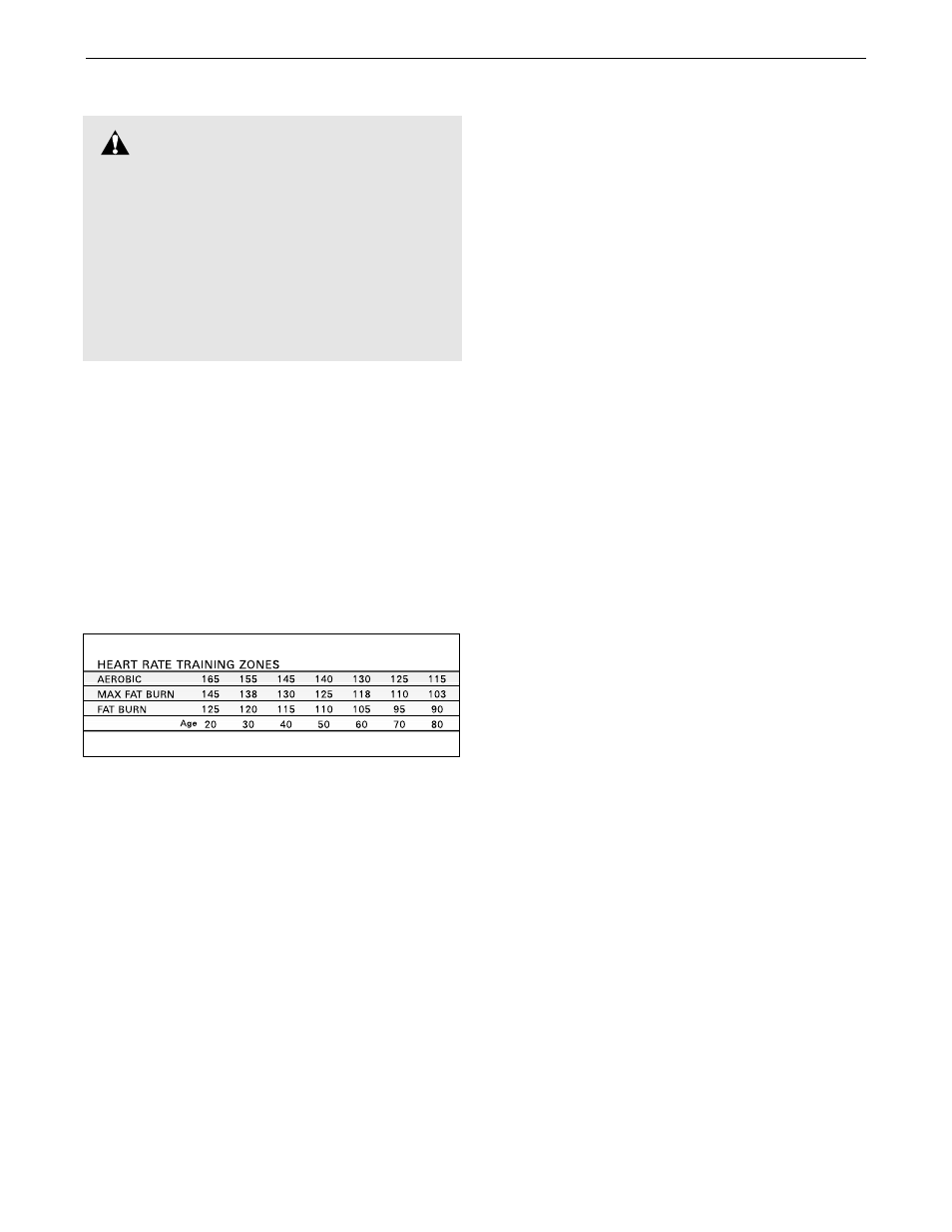 Conditioning guidelines, Warning | ProForm 320x User Manual | Page 15 / 19