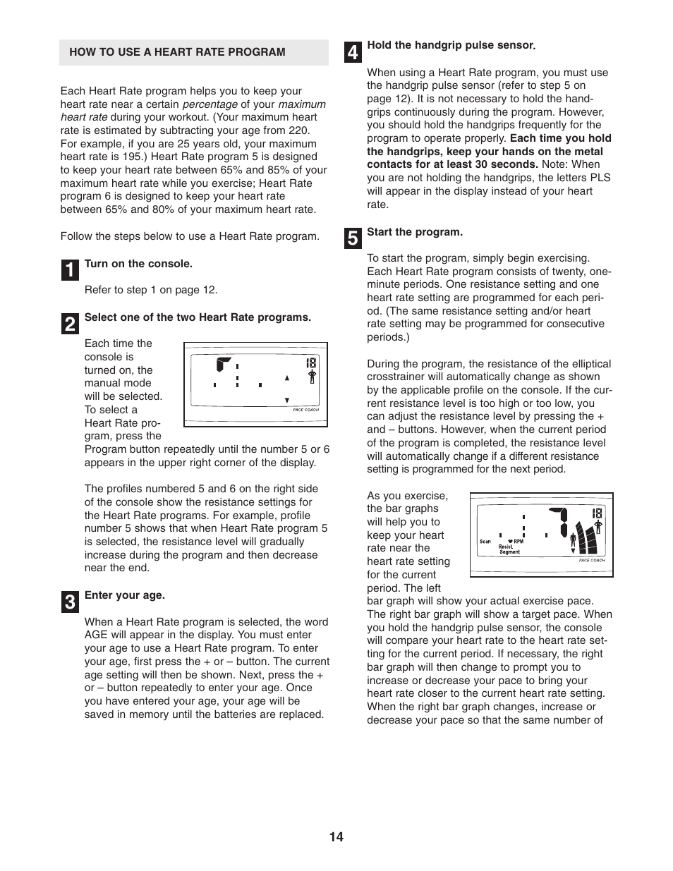 ProForm PFCCEL39014 User Manual | Page 14 / 24