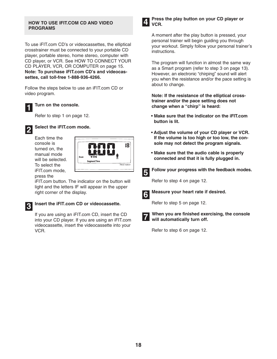 ProForm PFCCEL39014 User Manual | Page 18 / 24