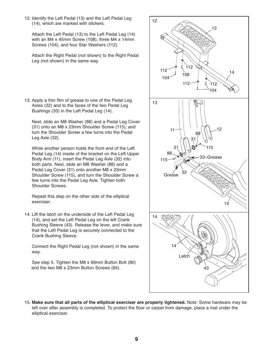 ProForm PFEL6905.1 User Manual | Page 9 / 24