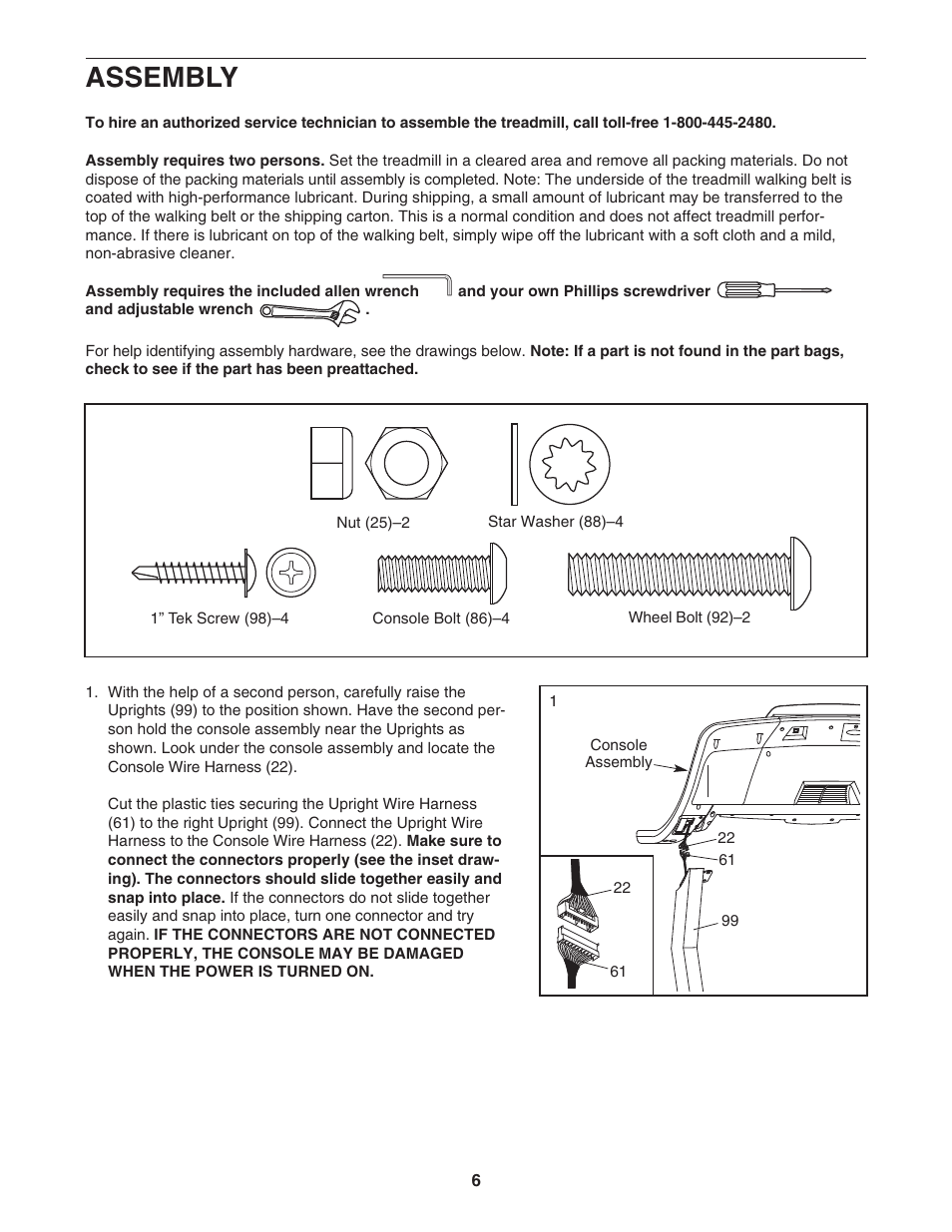 Assembly | ProForm PFTL81405.0 User Manual | Page 6 / 34
