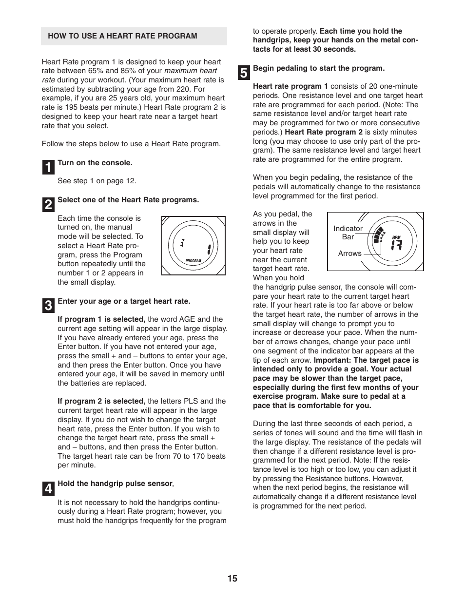 ProForm PFEL91030 User Manual | Page 15 / 24