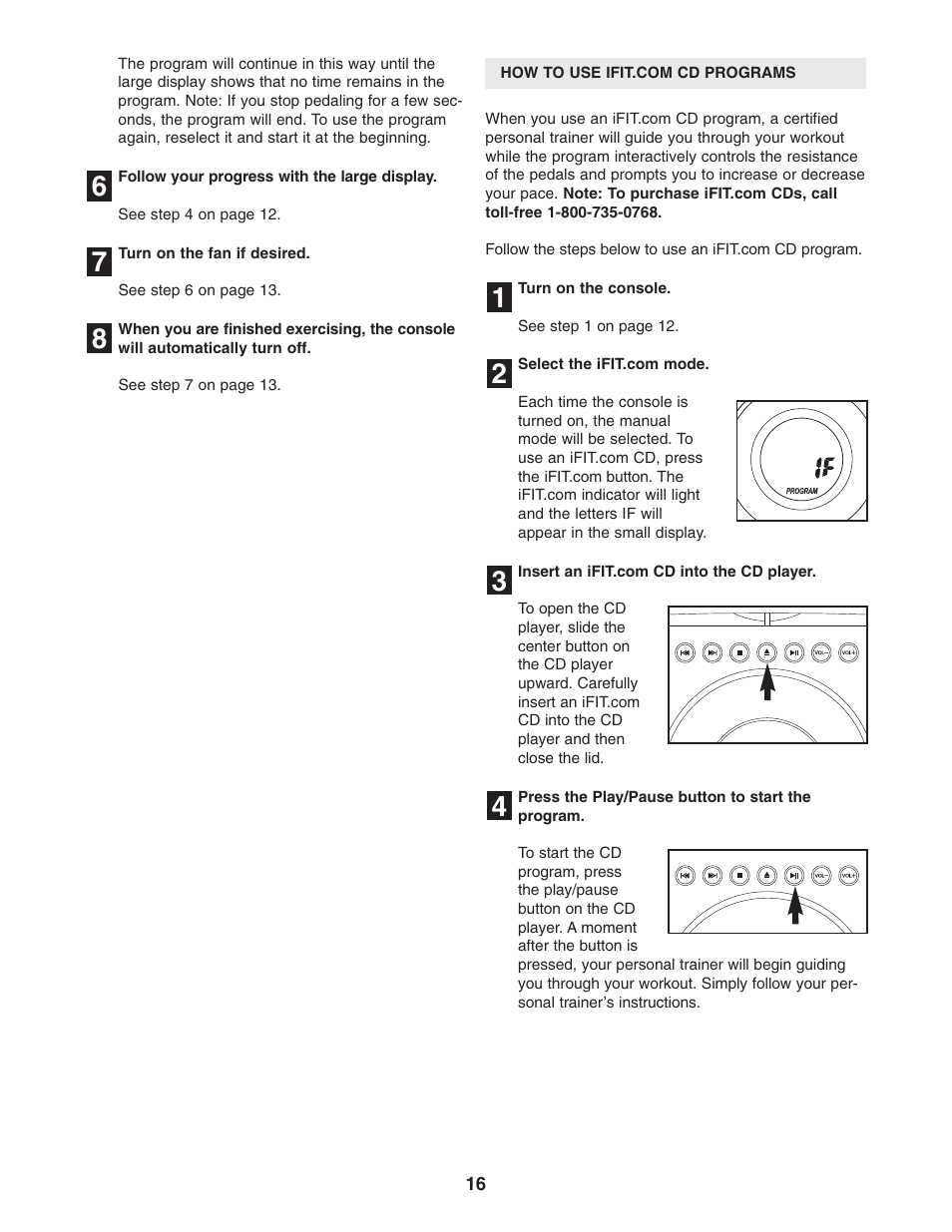 ProForm PFEL91030 User Manual | Page 16 / 24