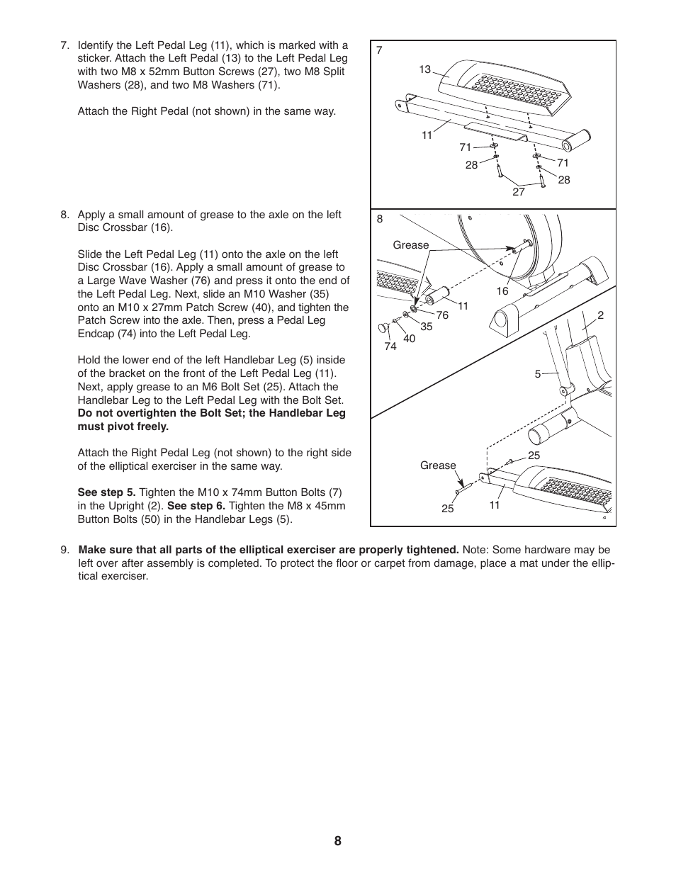 ProForm PFEL2926.0 User Manual | Page 8 / 16