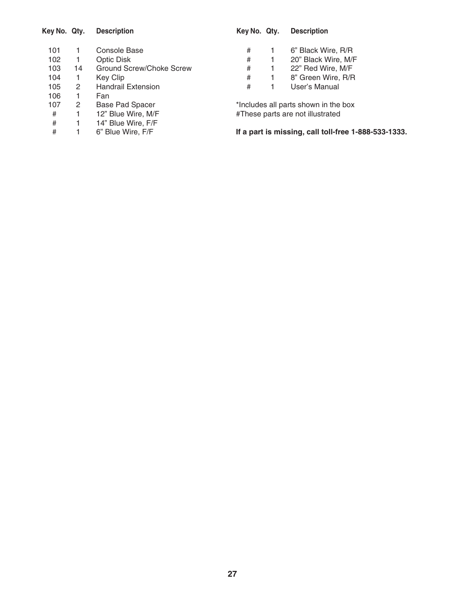 ProForm 831.29605.1 User Manual | Page 27 / 30