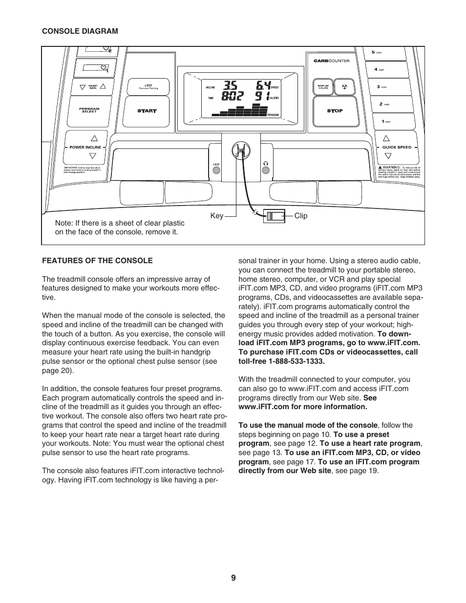 ProForm 831.29605.1 User Manual | Page 9 / 30