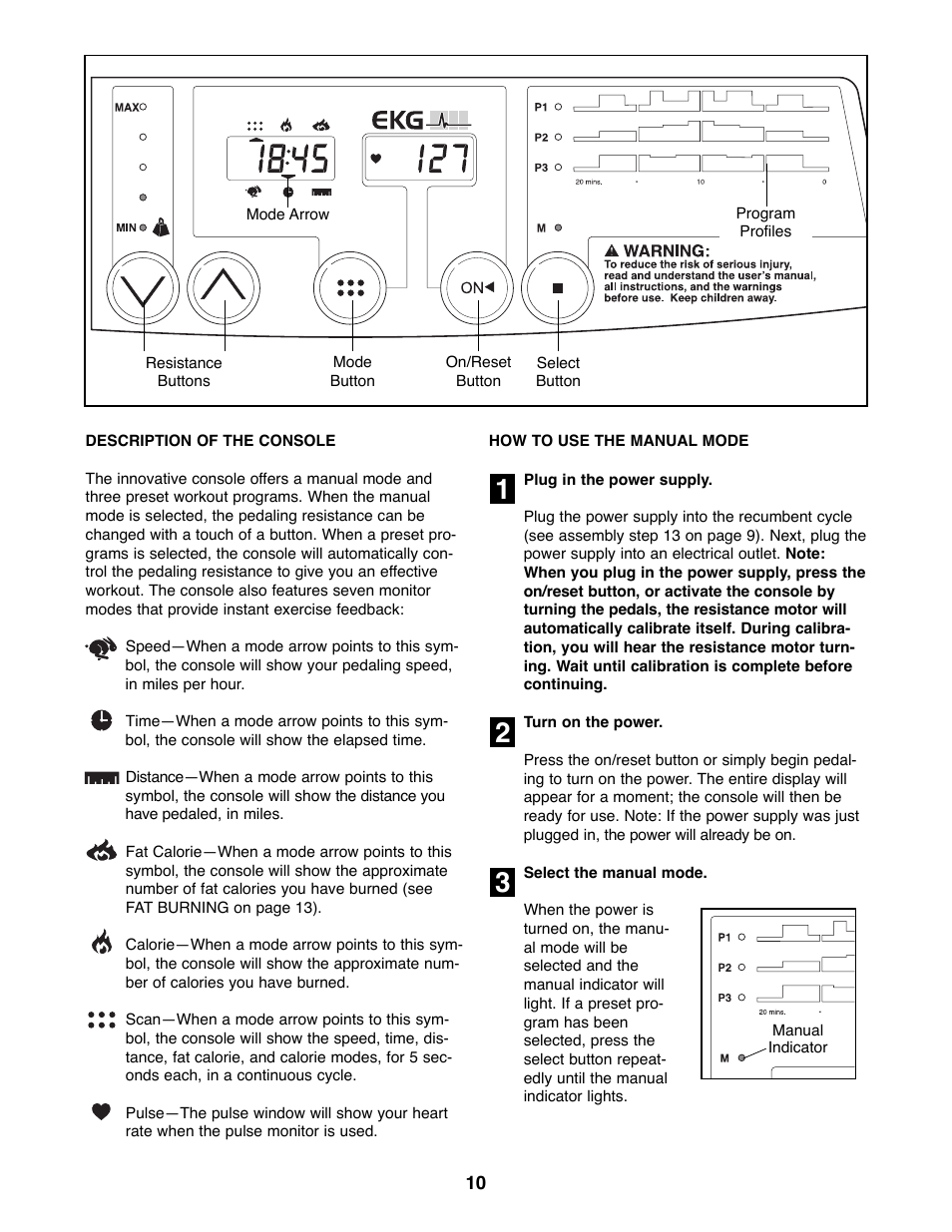 ProForm 985 Rt User Manual | Page 10 / 16