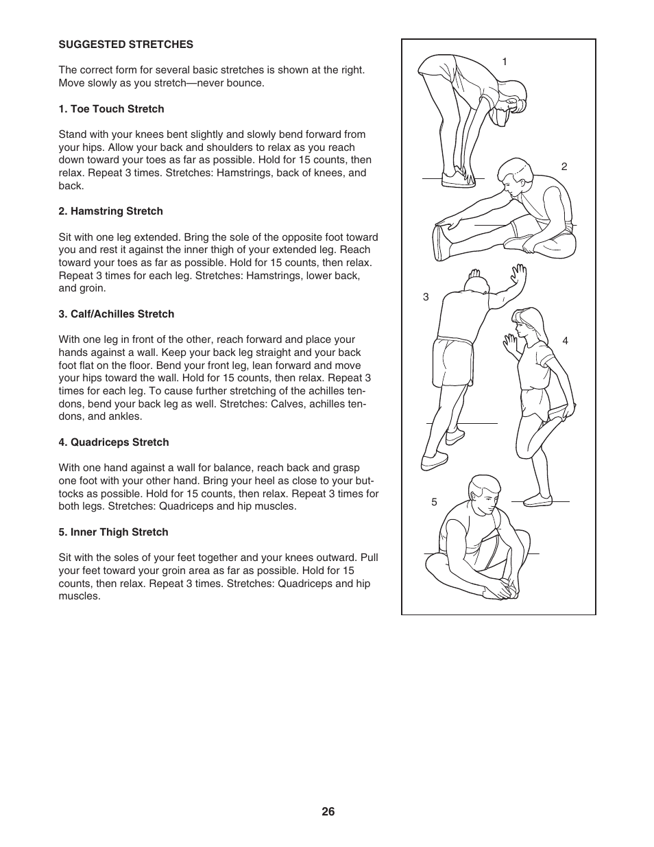ProForm 445i User Manual | Page 26 / 32
