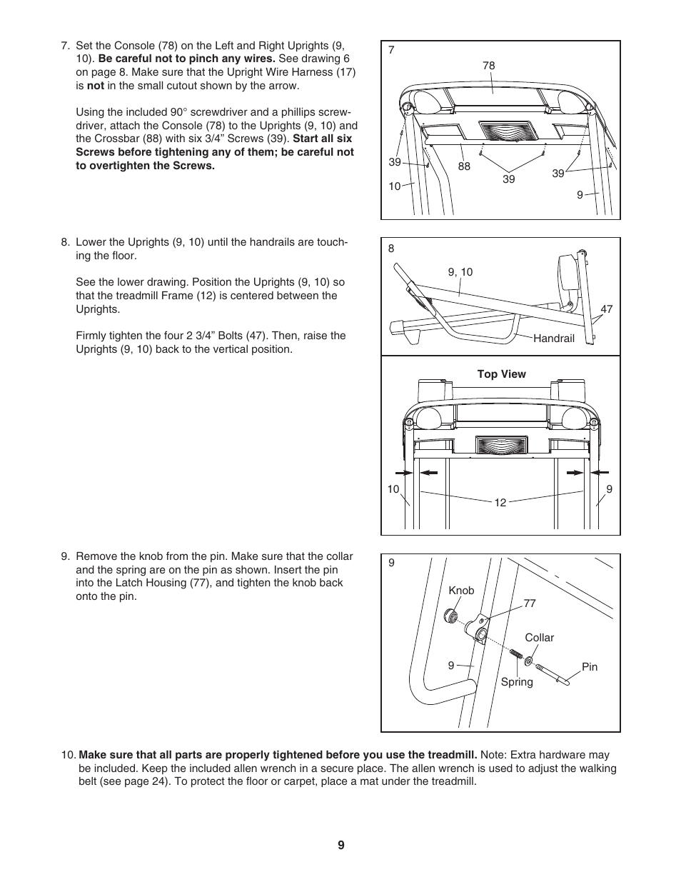 ProForm 445i User Manual | Page 9 / 32