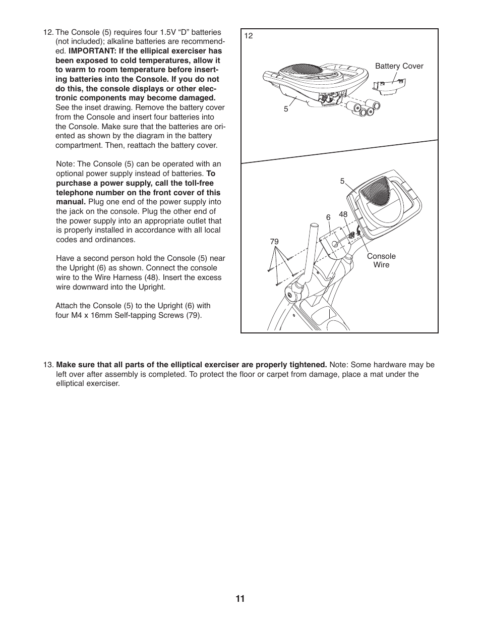 ProForm 831.28645.0 User Manual | Page 11 / 28