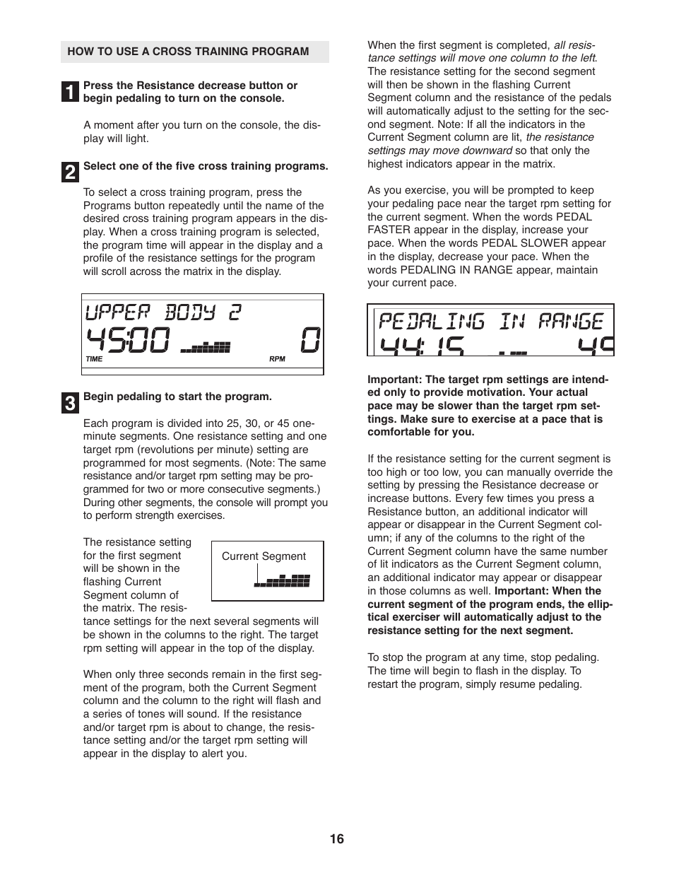 ProForm 831.28645.0 User Manual | Page 16 / 28