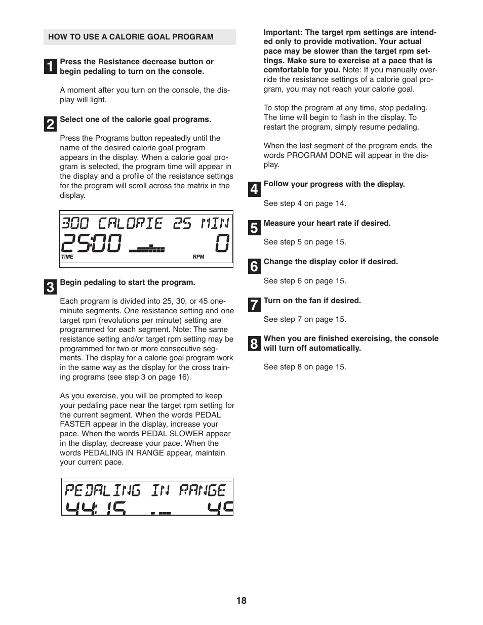 ProForm 831.28645.0 User Manual | Page 18 / 28