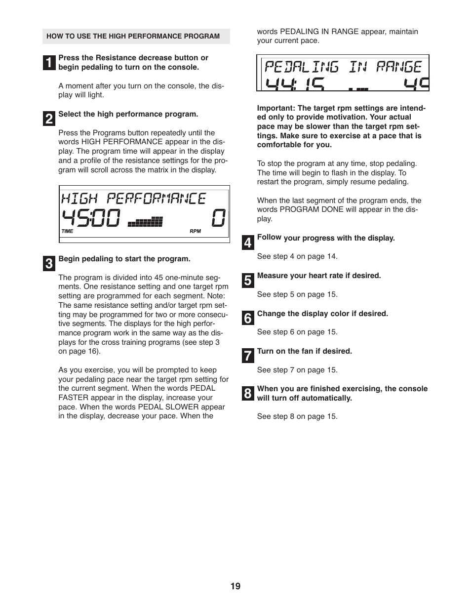 ProForm 831.28645.0 User Manual | Page 19 / 28