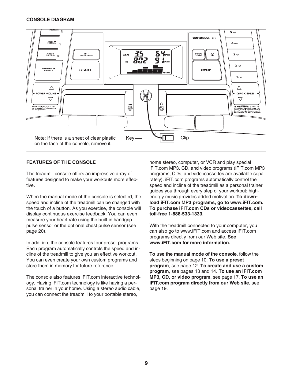 ProForm 831.29675.1 User Manual | Page 9 / 30