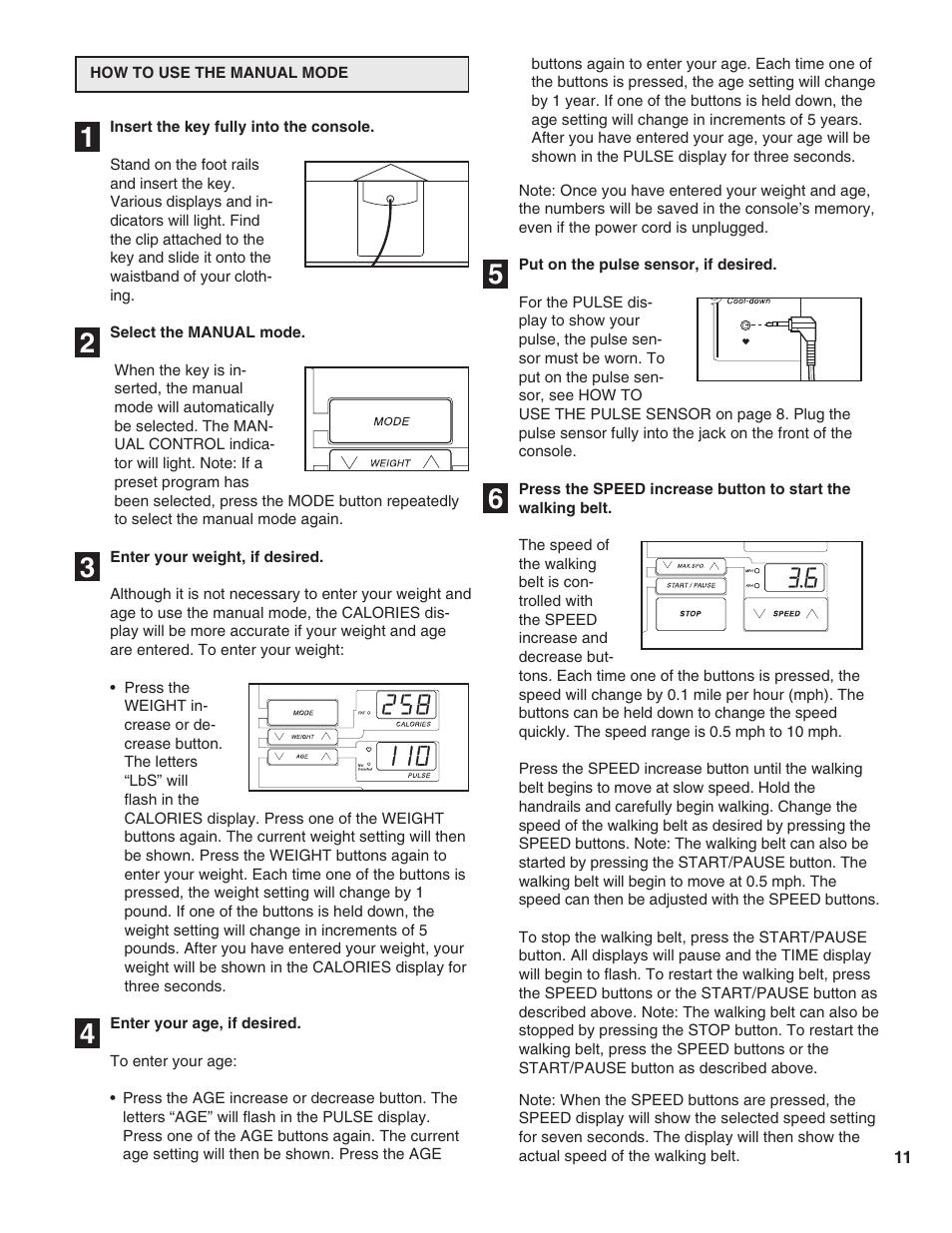 ProForm 725 TL 831.297763 User Manual | Page 11 / 26