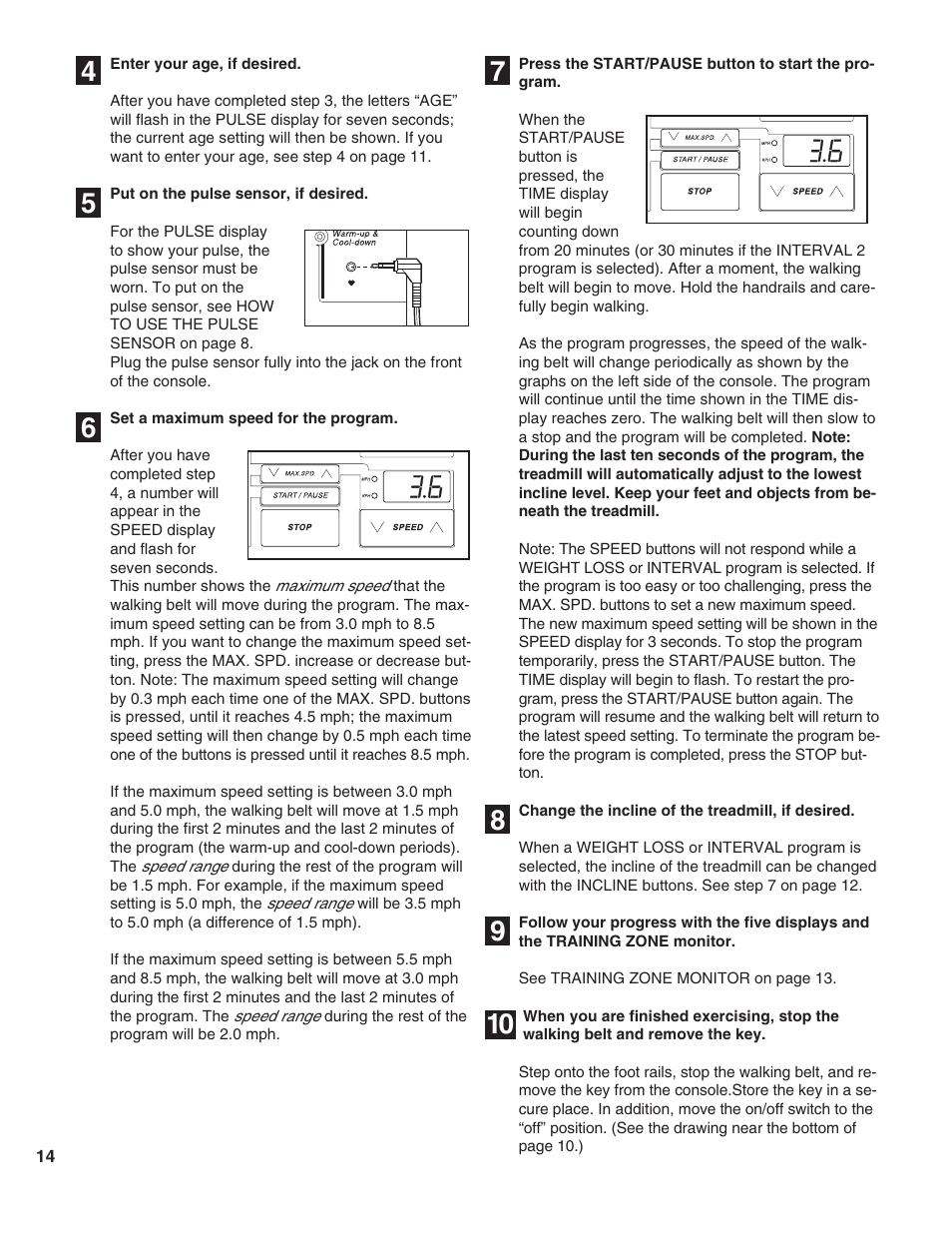 ProForm 725 TL 831.297763 User Manual | Page 14 / 26