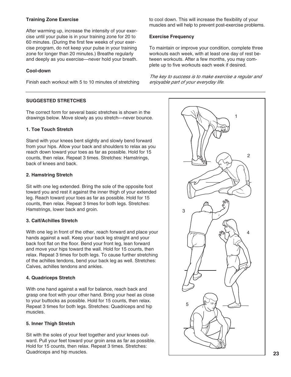 ProForm 725 TL 831.297763 User Manual | Page 23 / 26