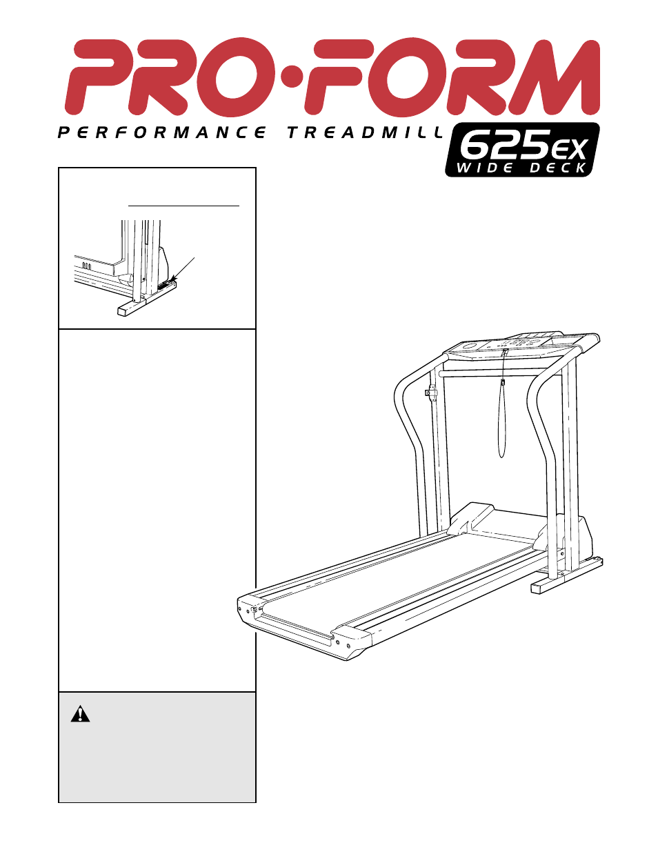 ProForm 625 EX User Manual | 19 pages