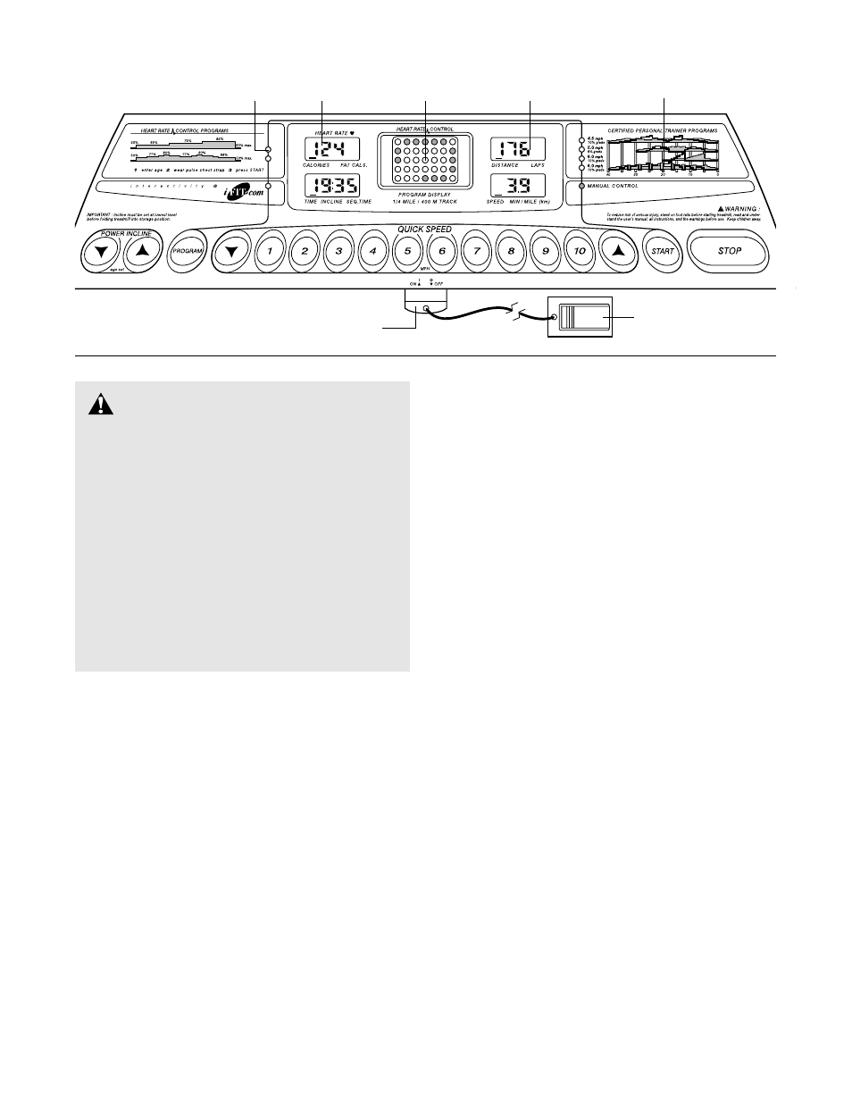 Caution | ProForm 795 SL PFTL69211 User Manual | Page 9 / 31