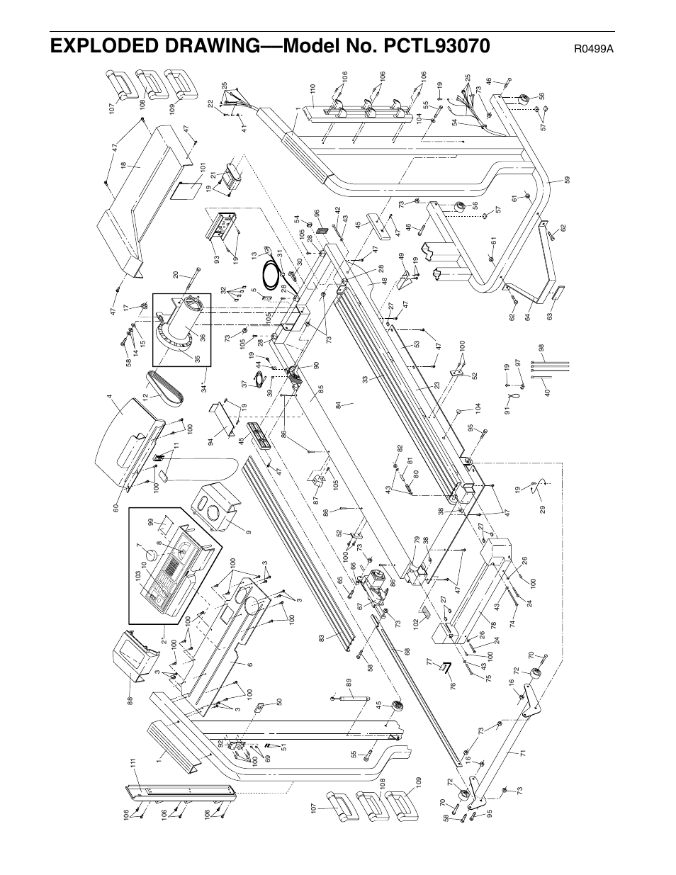 R0499a | ProForm 425 PCTL93070 User Manual | Page 21 / 21