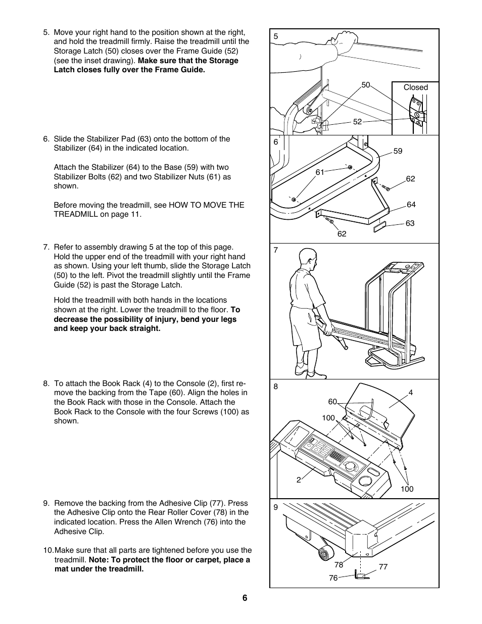 ProForm 425 PCTL93070 User Manual | Page 6 / 21