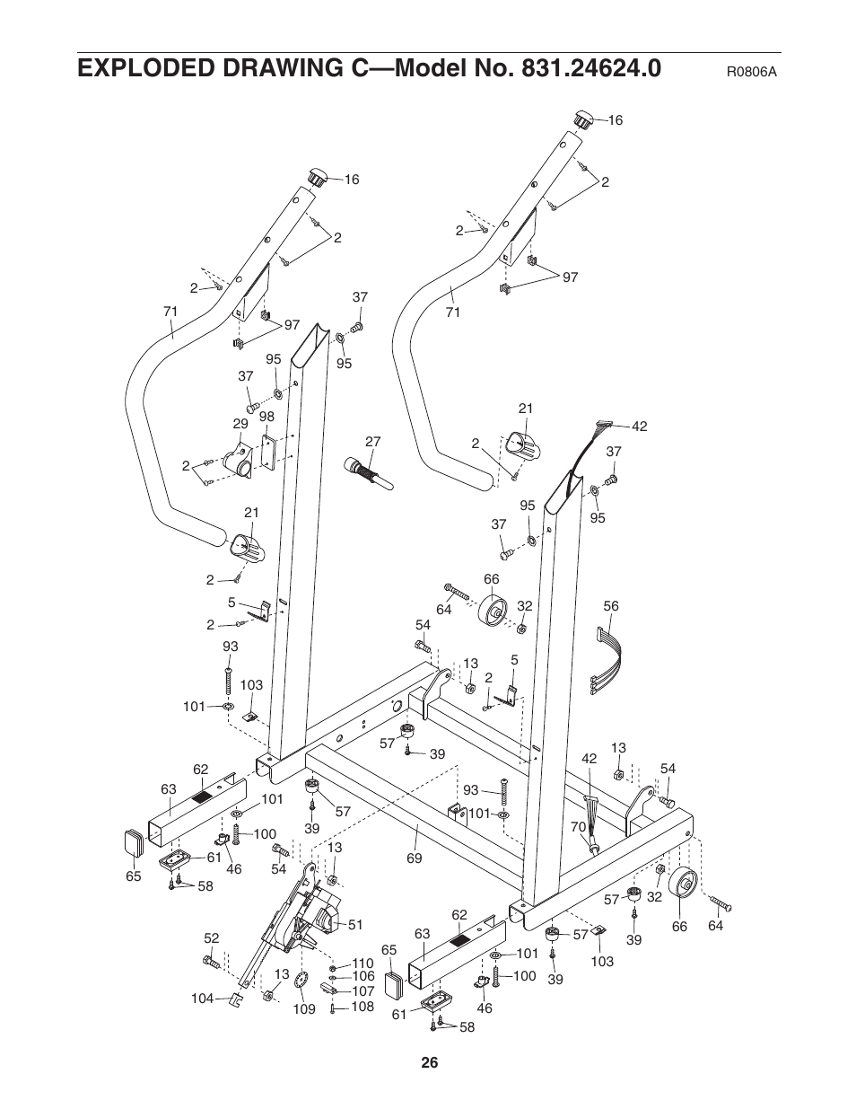 ProForm 831.24624.0 User Manual | Page 26 / 28