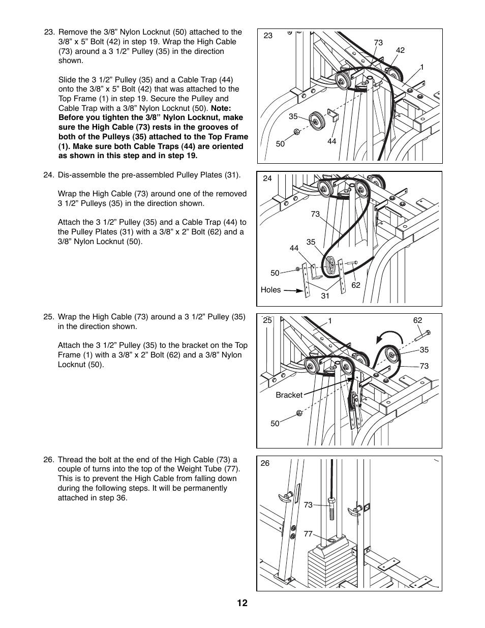 ProForm PFSY92080 User Manual | Page 12 / 28