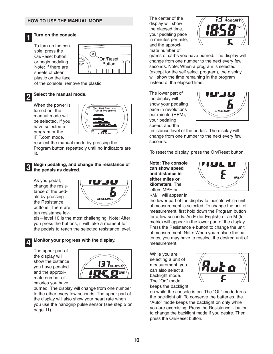 ProForm 831.21522.1 User Manual | Page 10 / 24