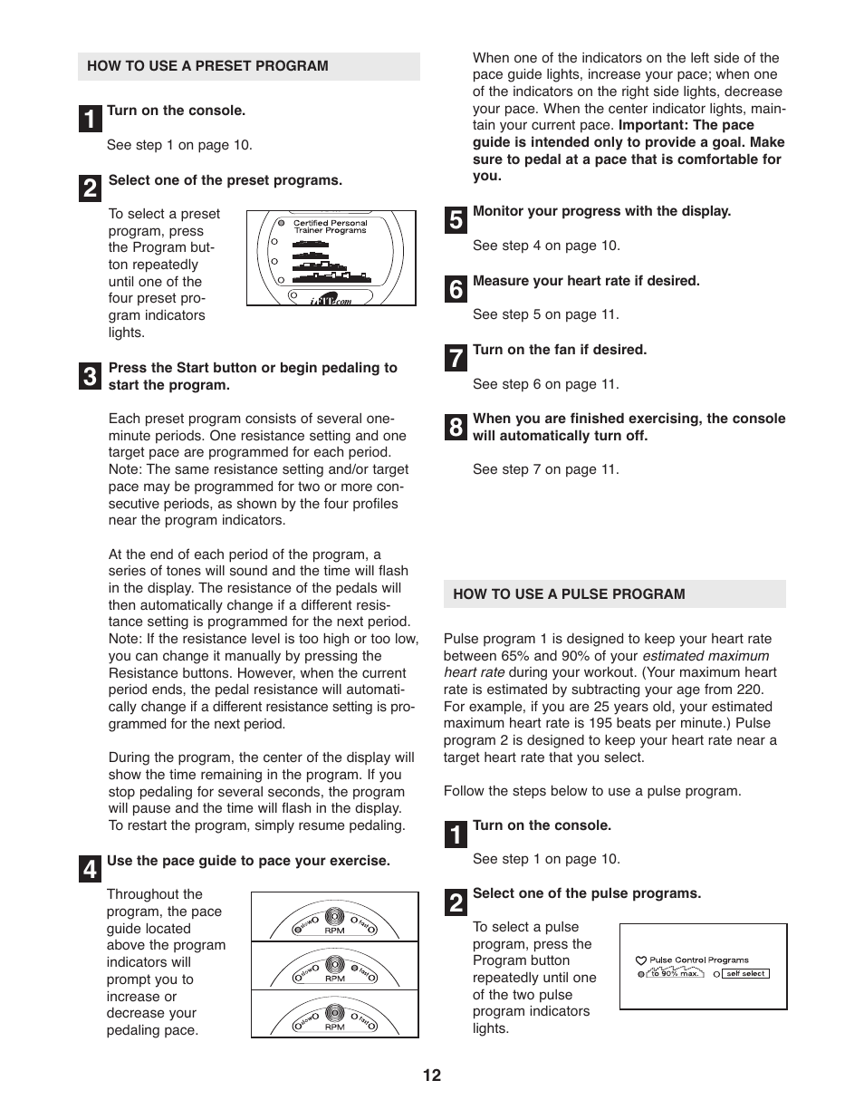 ProForm 831.21522.1 User Manual | Page 12 / 24